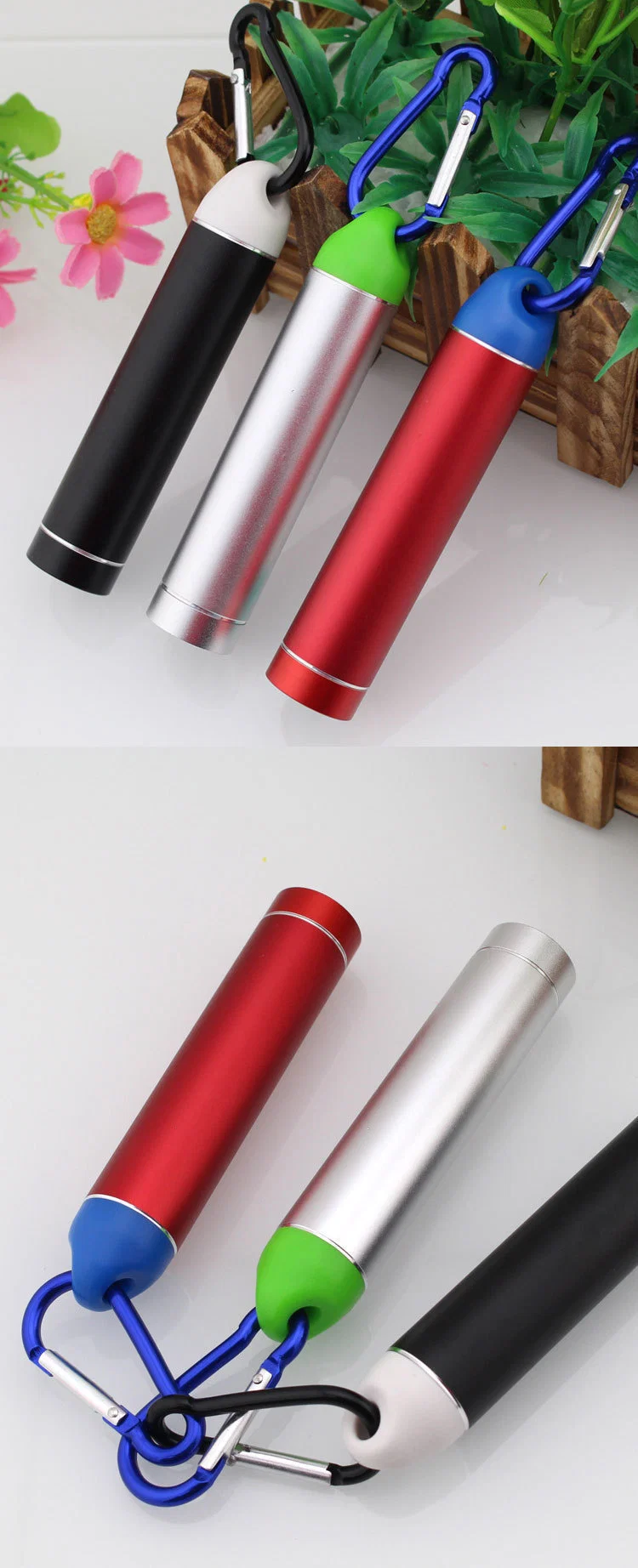 Factory Manufacture Cheap Aluminum Alloy 18650 Power Bank Mobile Phone External Battery