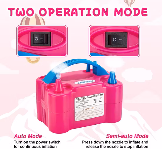 Bomba de aire eléctrica para globos/inflador eléctrico de globos para decoración 110V 600W